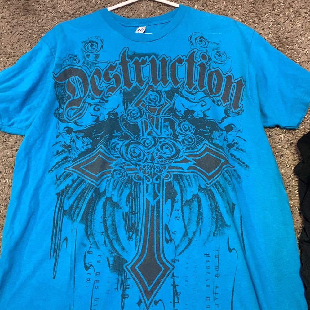 Affliction/ MMA Elite type cross shirt Size XL